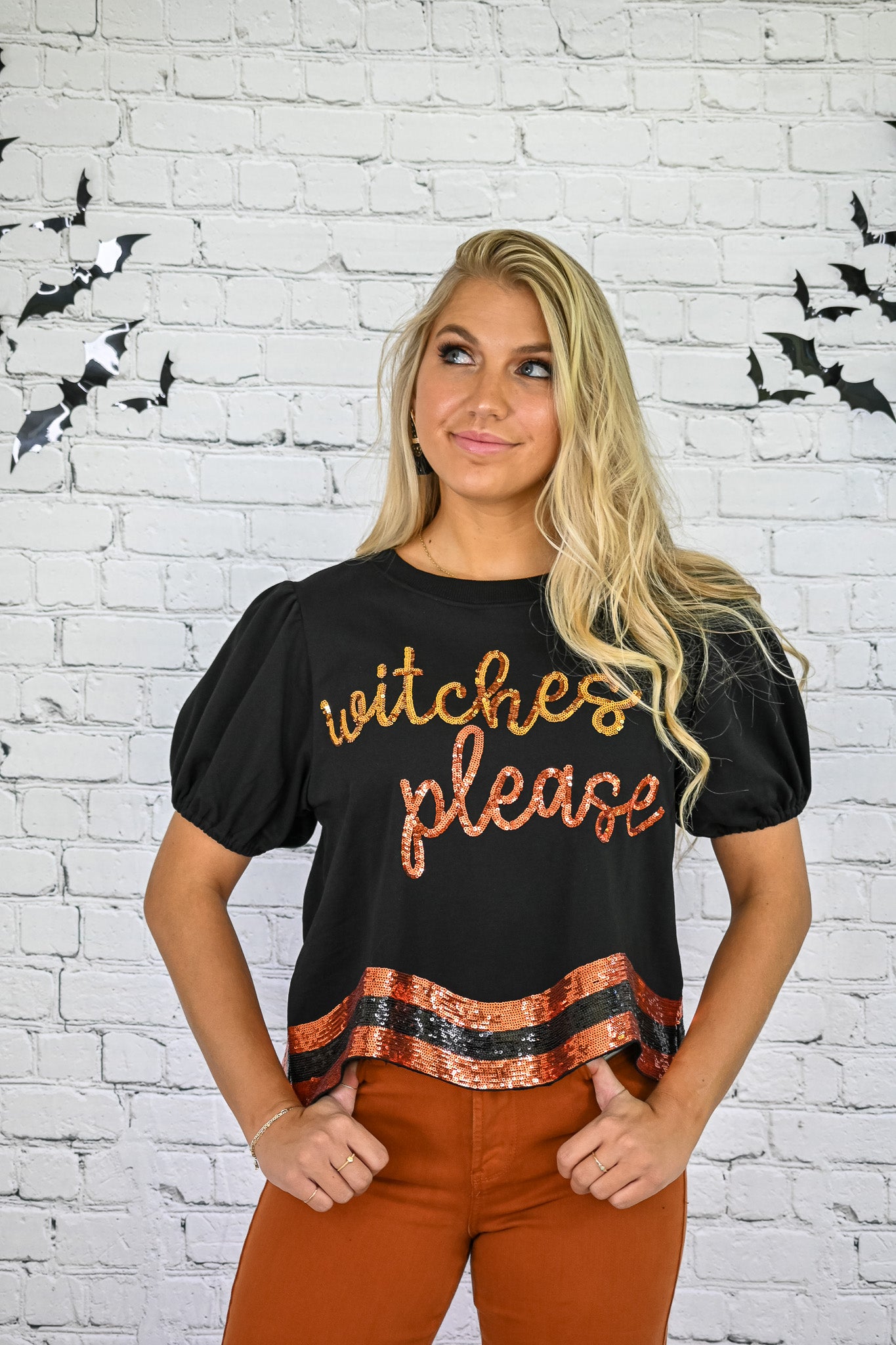 Witches Please Sequins Top -
