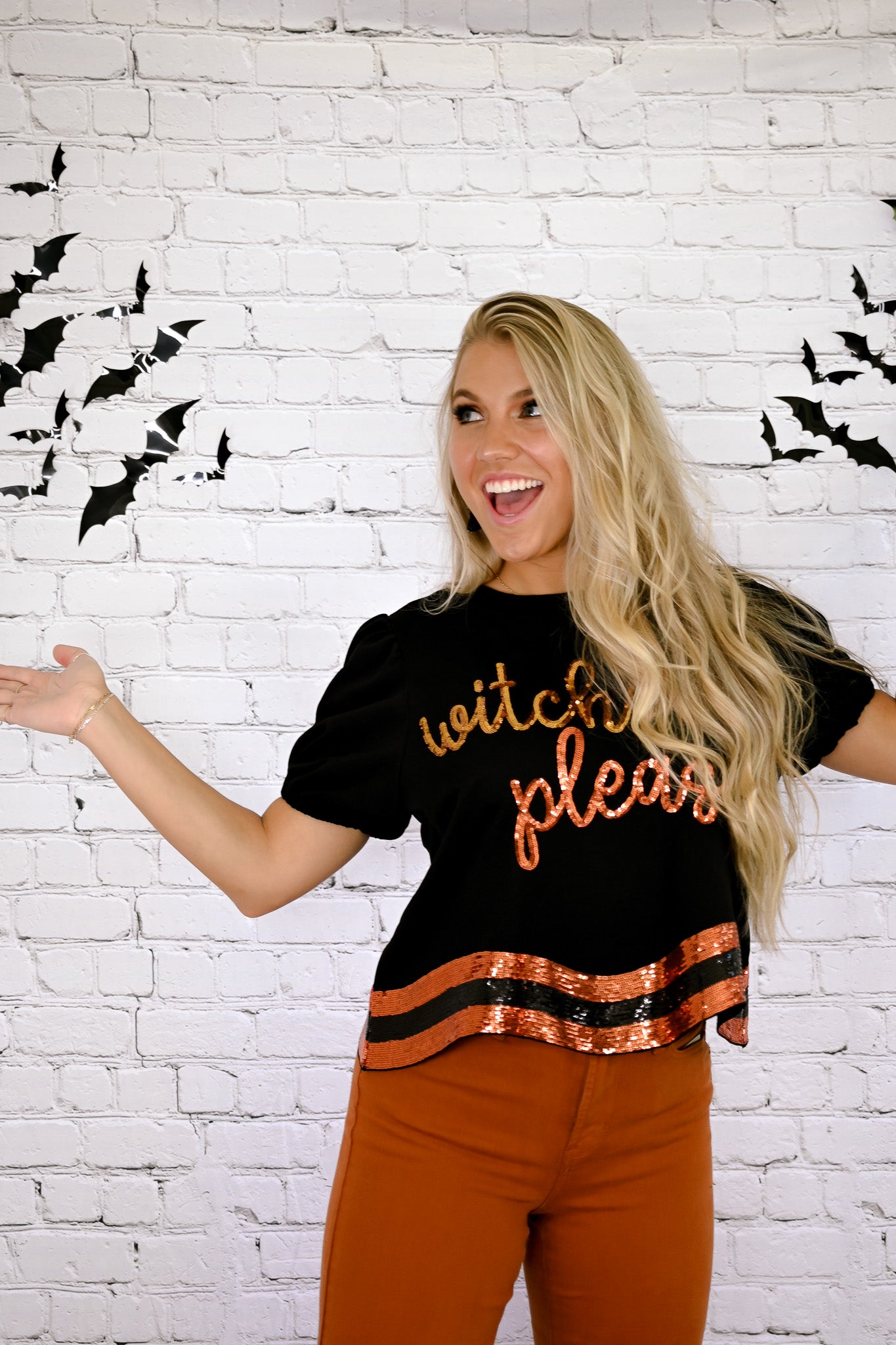 Witches Please Sequins Top -