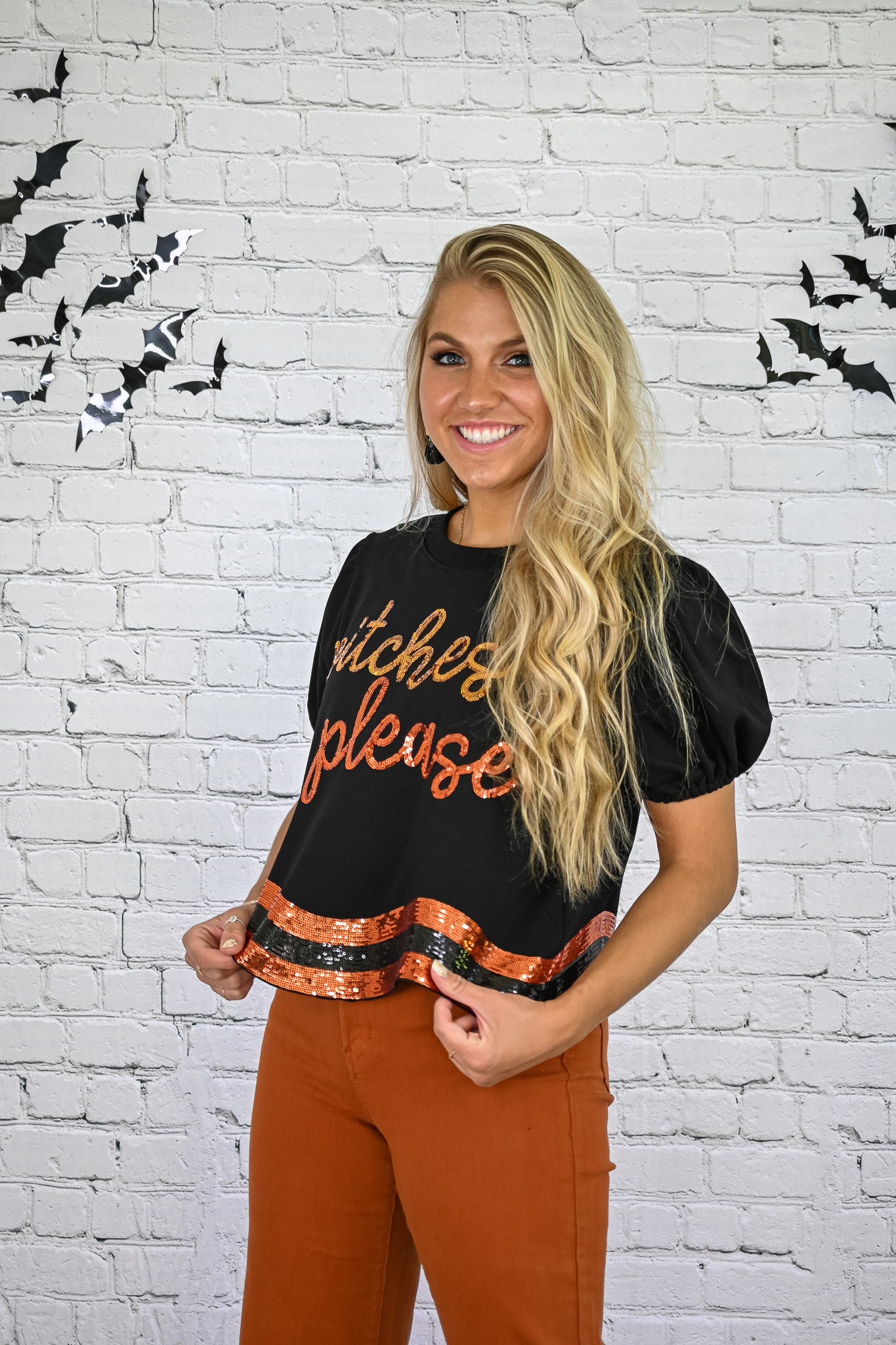 Witches Please Sequins Top -