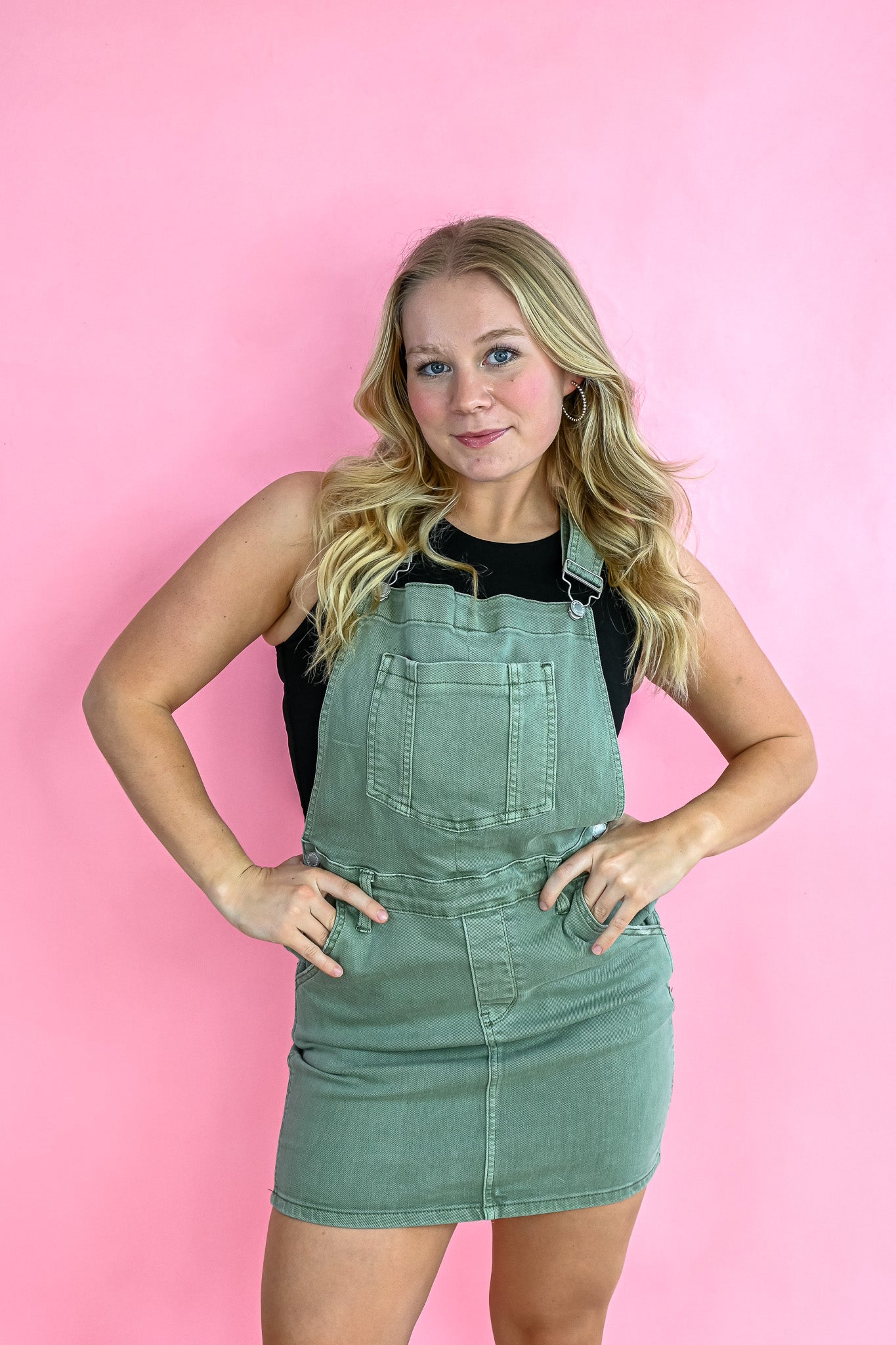Sage Skirt Overalls -
