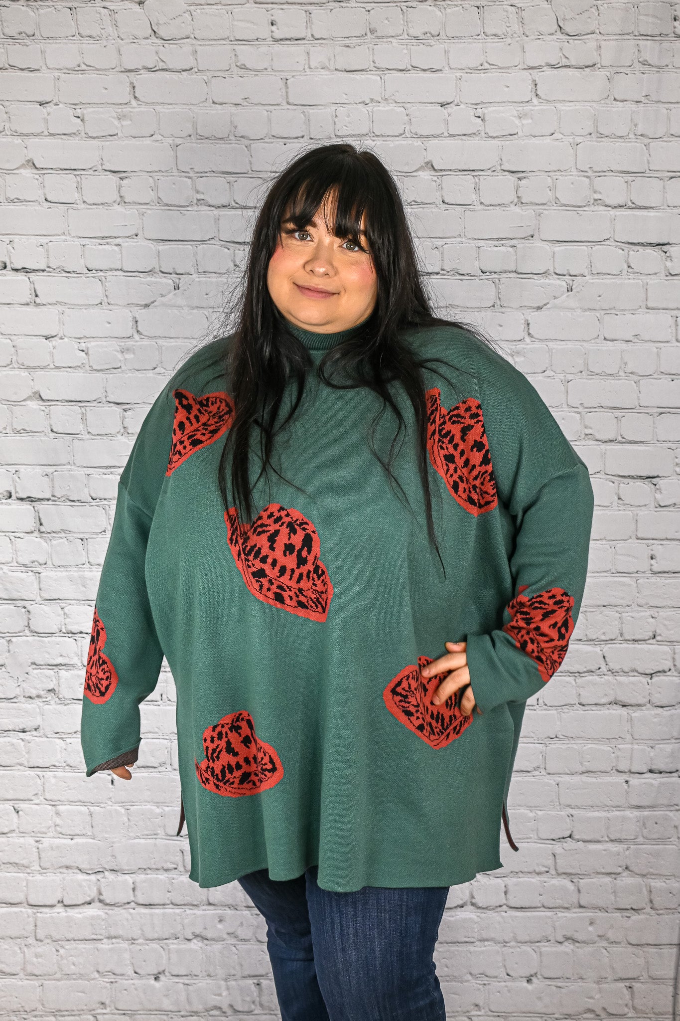 Giddy Up Sweater - Forest -
