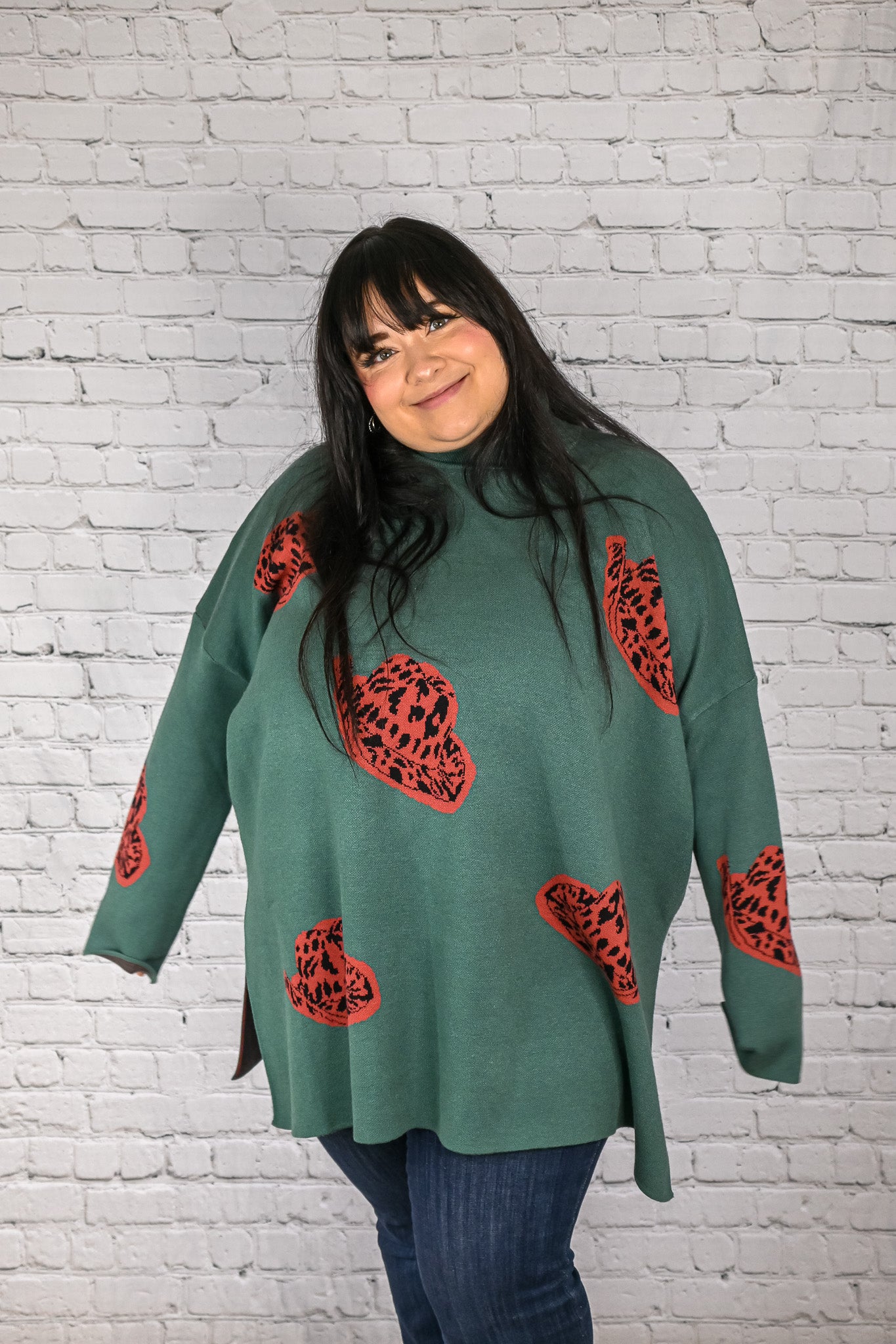 Giddy Up Sweater - Forest -