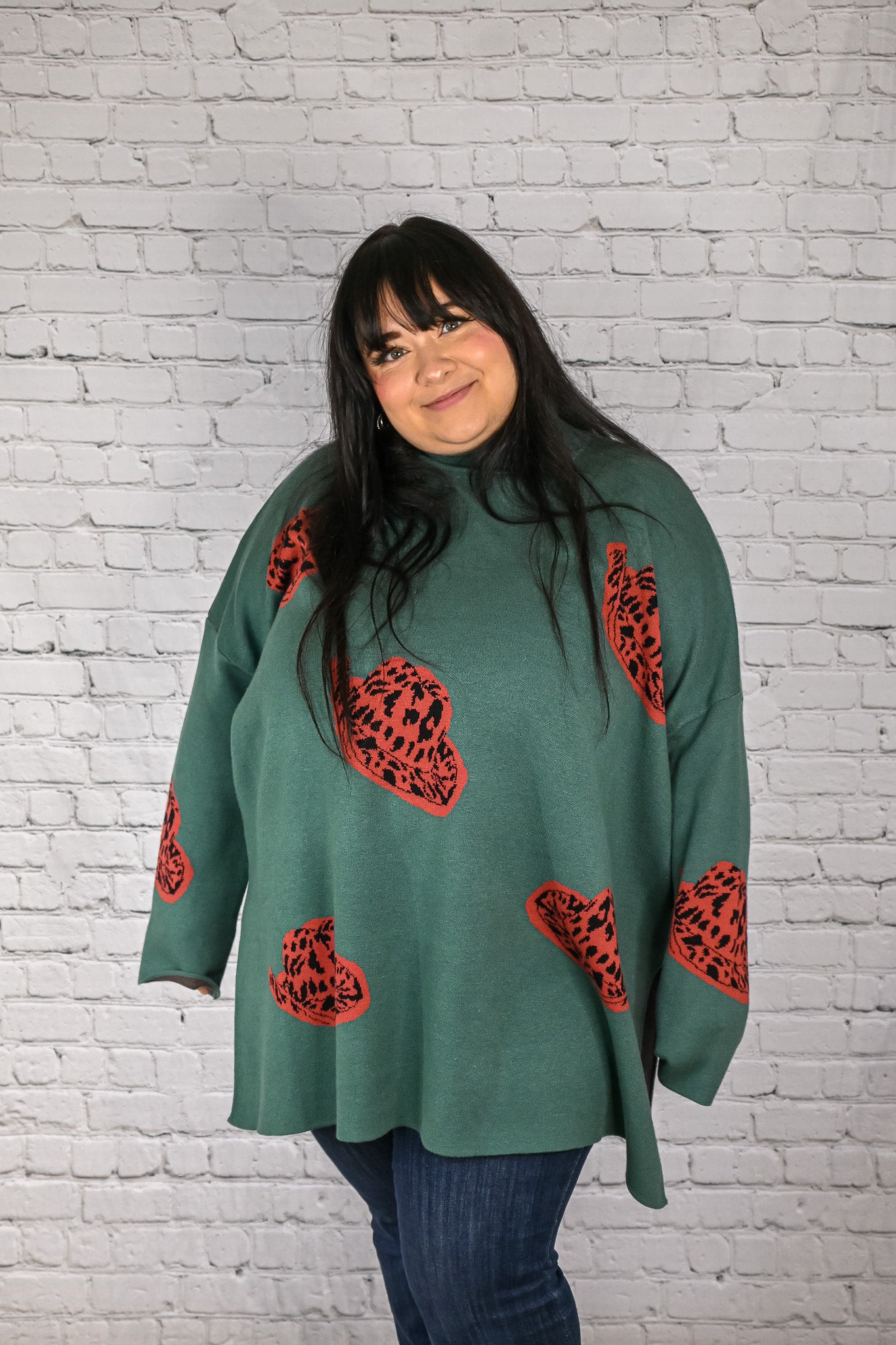 Giddy Up Sweater - Forest -