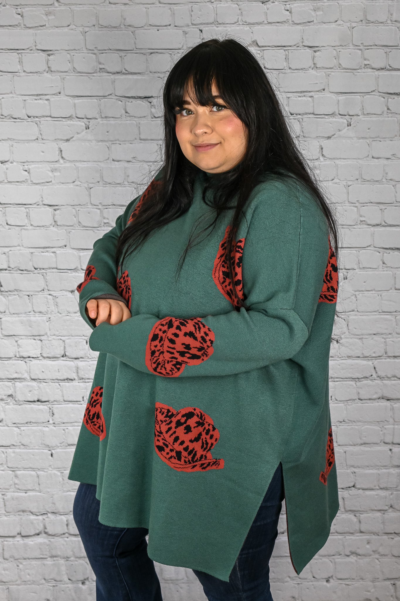 Giddy Up Sweater - Forest -