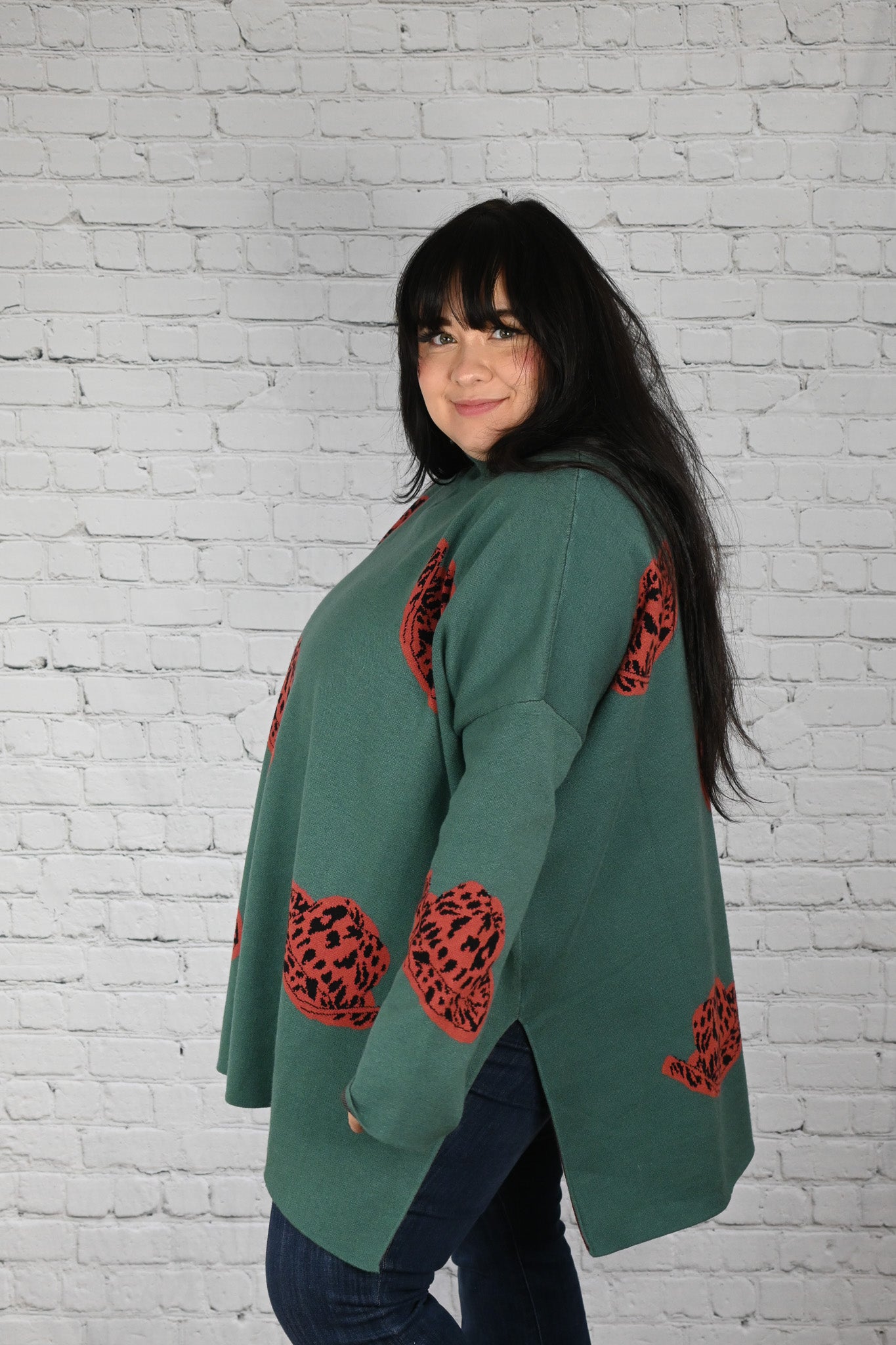 Giddy Up Sweater - Forest -
