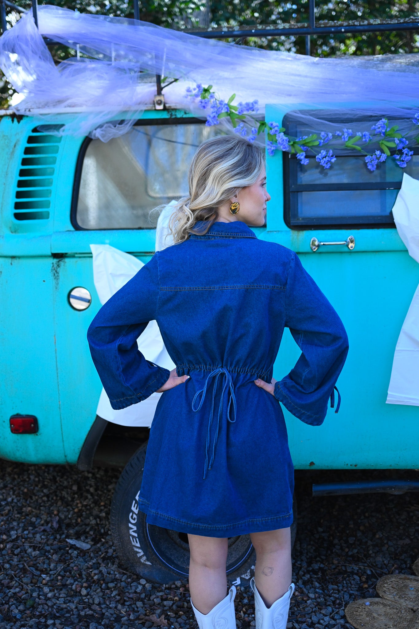 Rosalie Long Sleeve Denim Dress