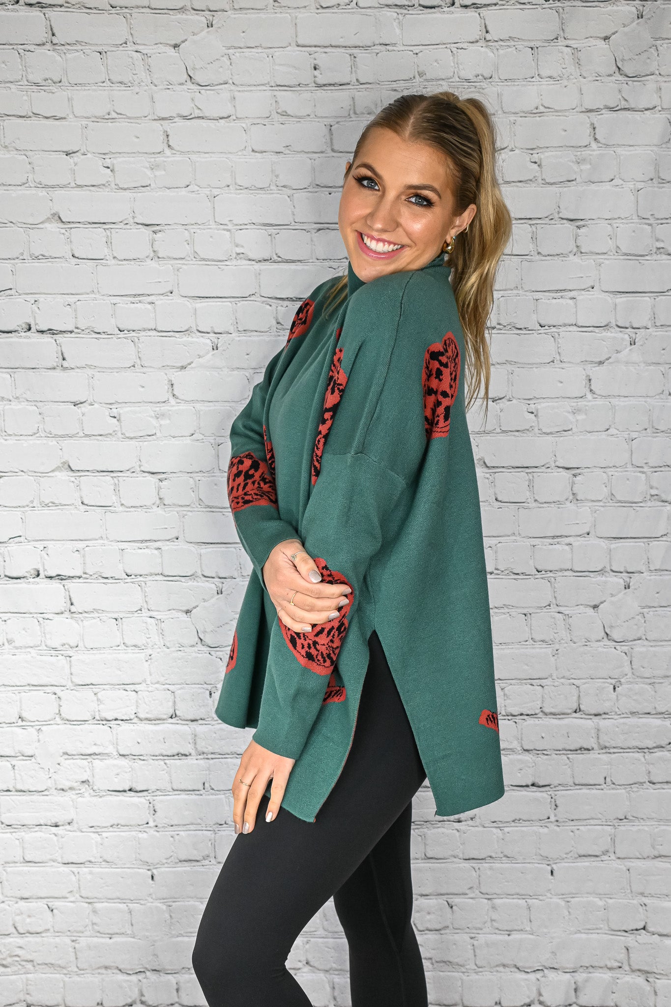 Giddy Up Sweater - Forest -
