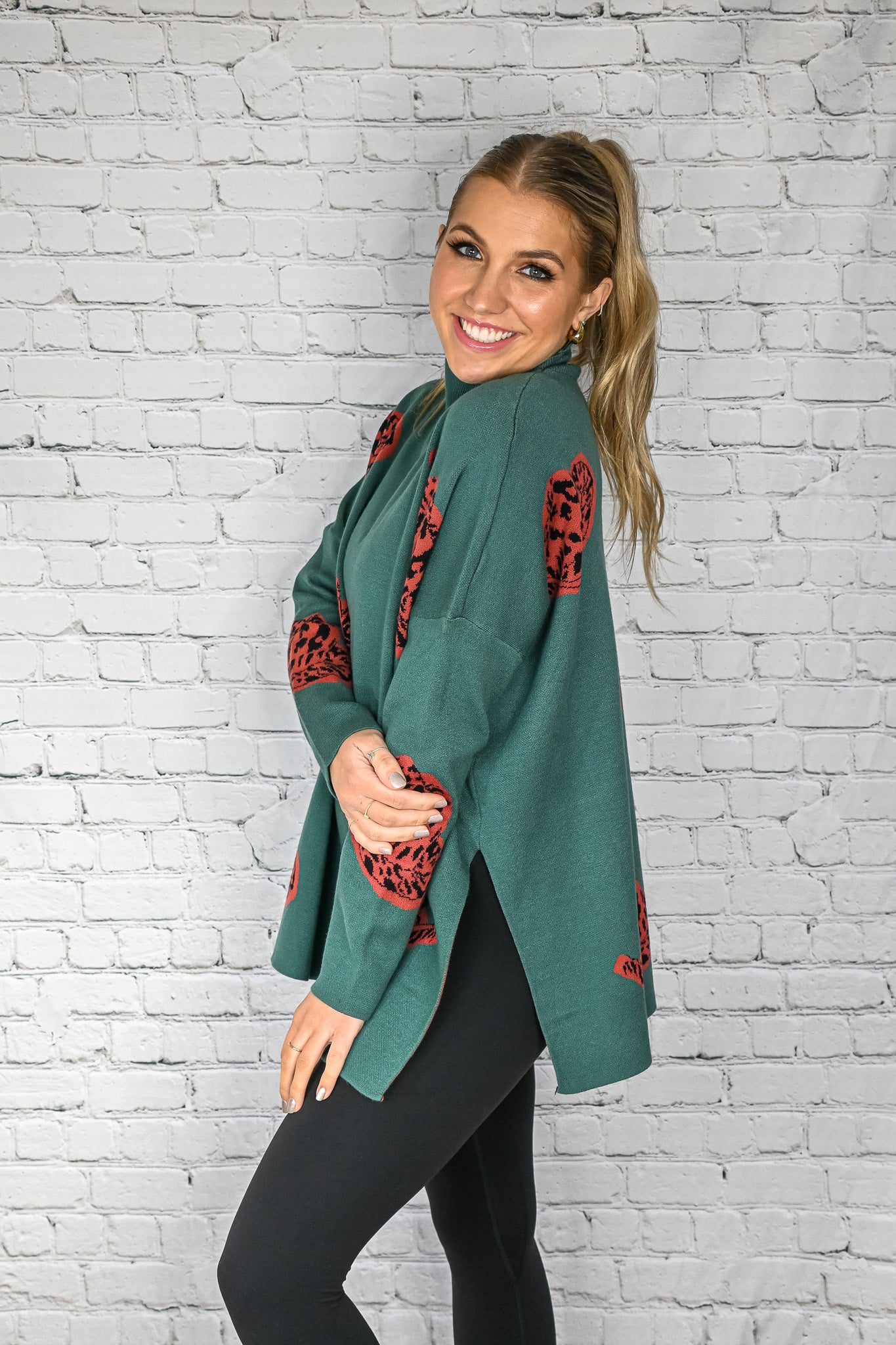 Giddy Up Sweater - Forest -