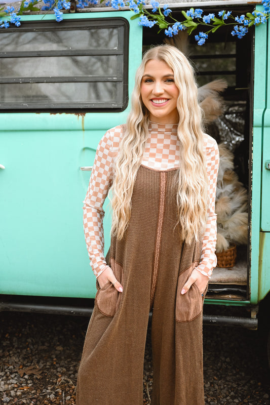 Heading North Waffle Knit Jumper -