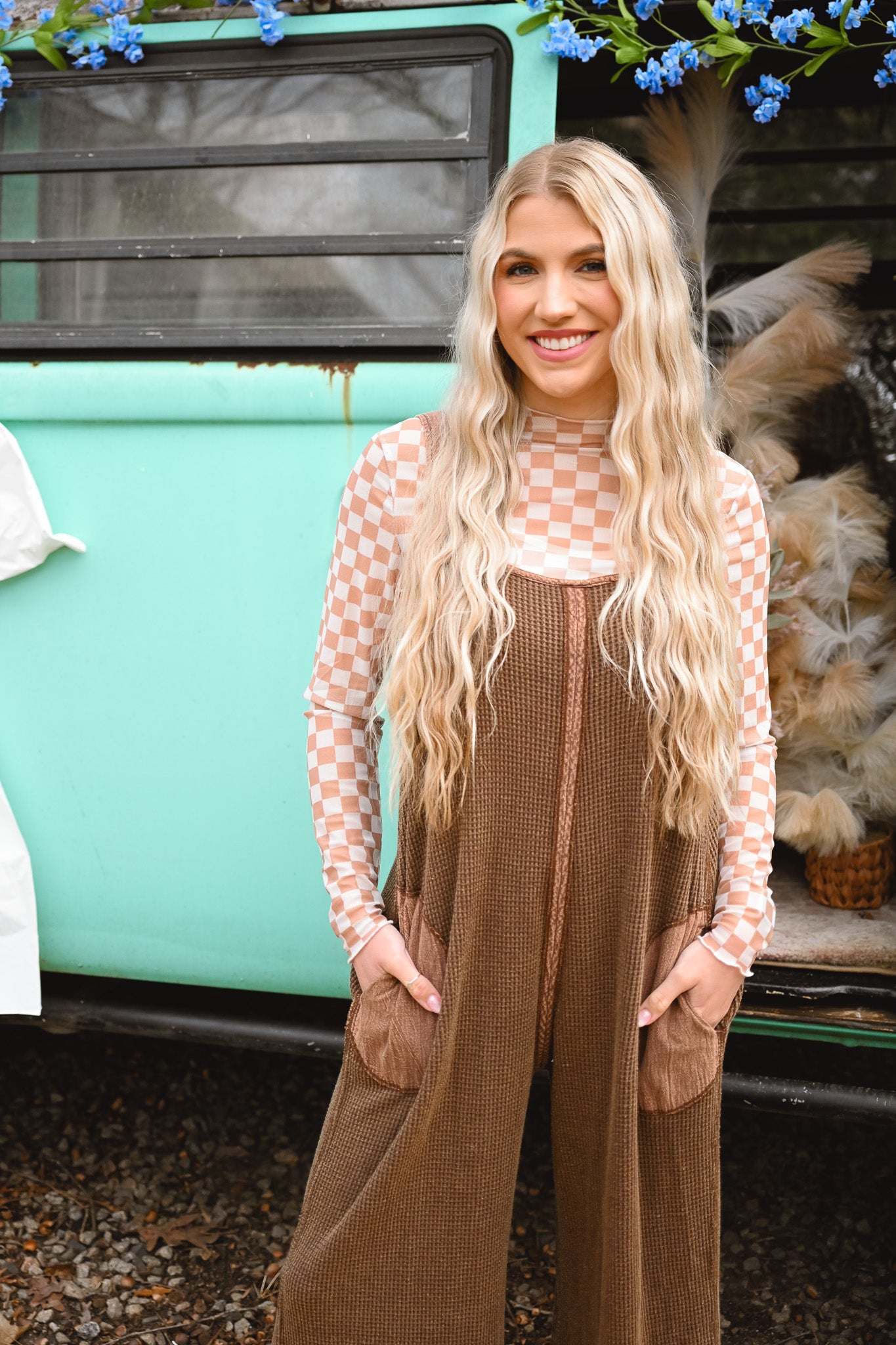 Heading North Waffle Knit Jumper -