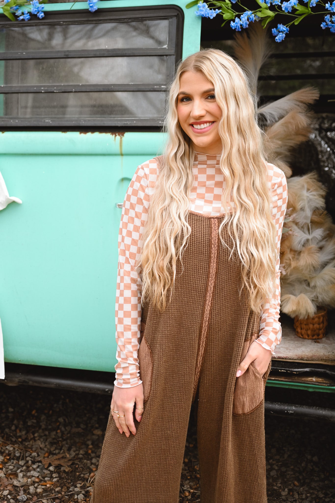 Heading North Waffle Knit Jumper -