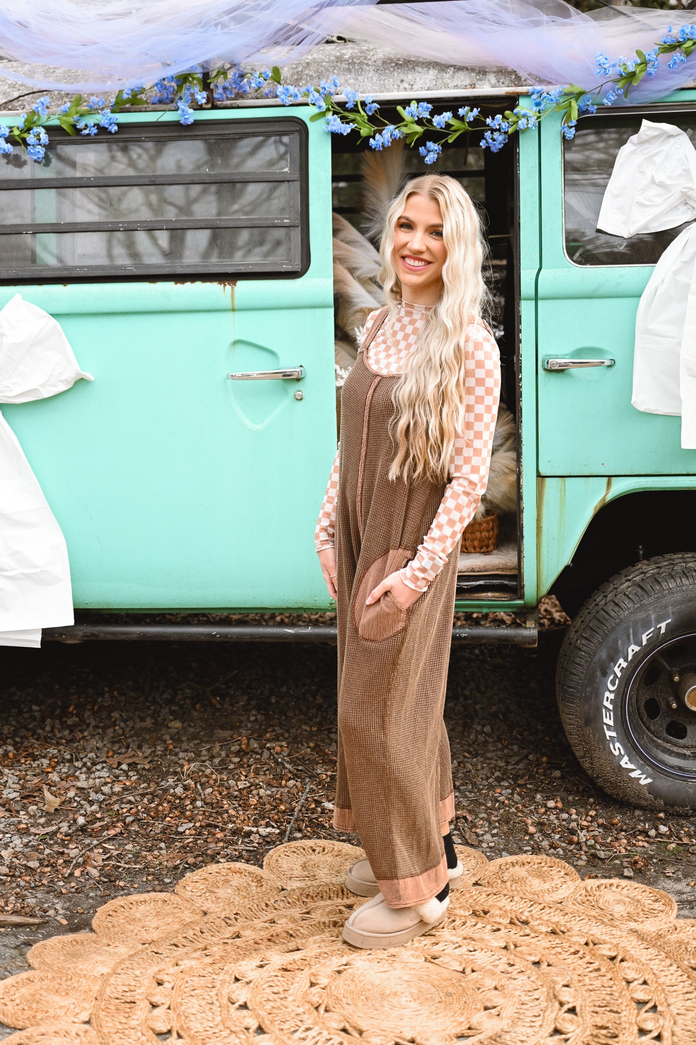 Heading North Waffle Knit Jumper -