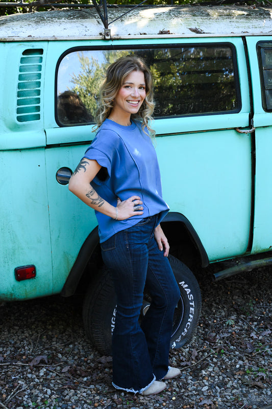Barb Blue Top