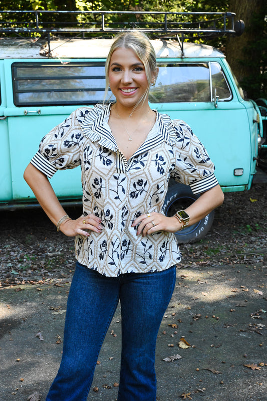 Betsey Embroidered Blouse