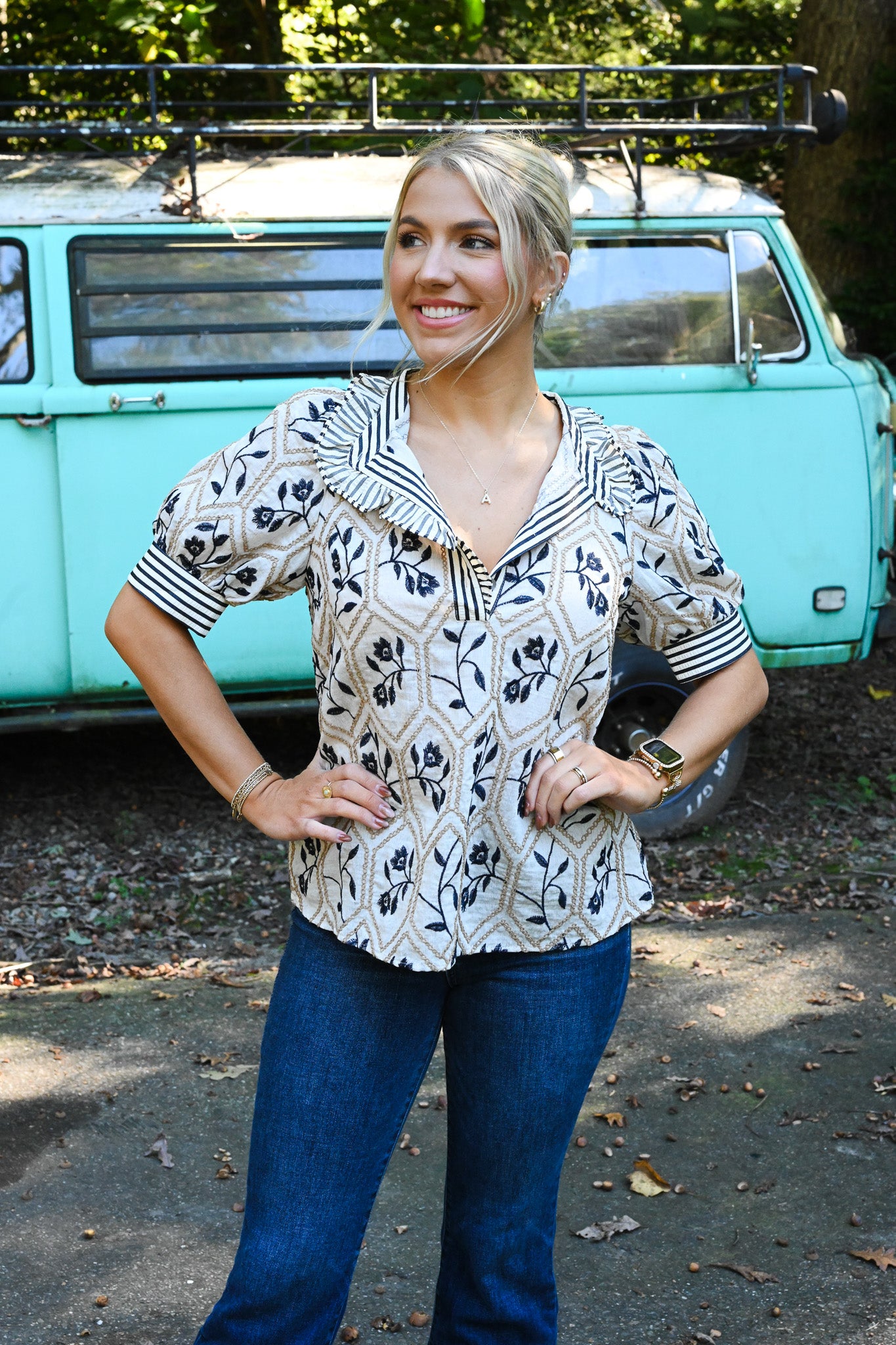 Betsey Embroidered Blouse
