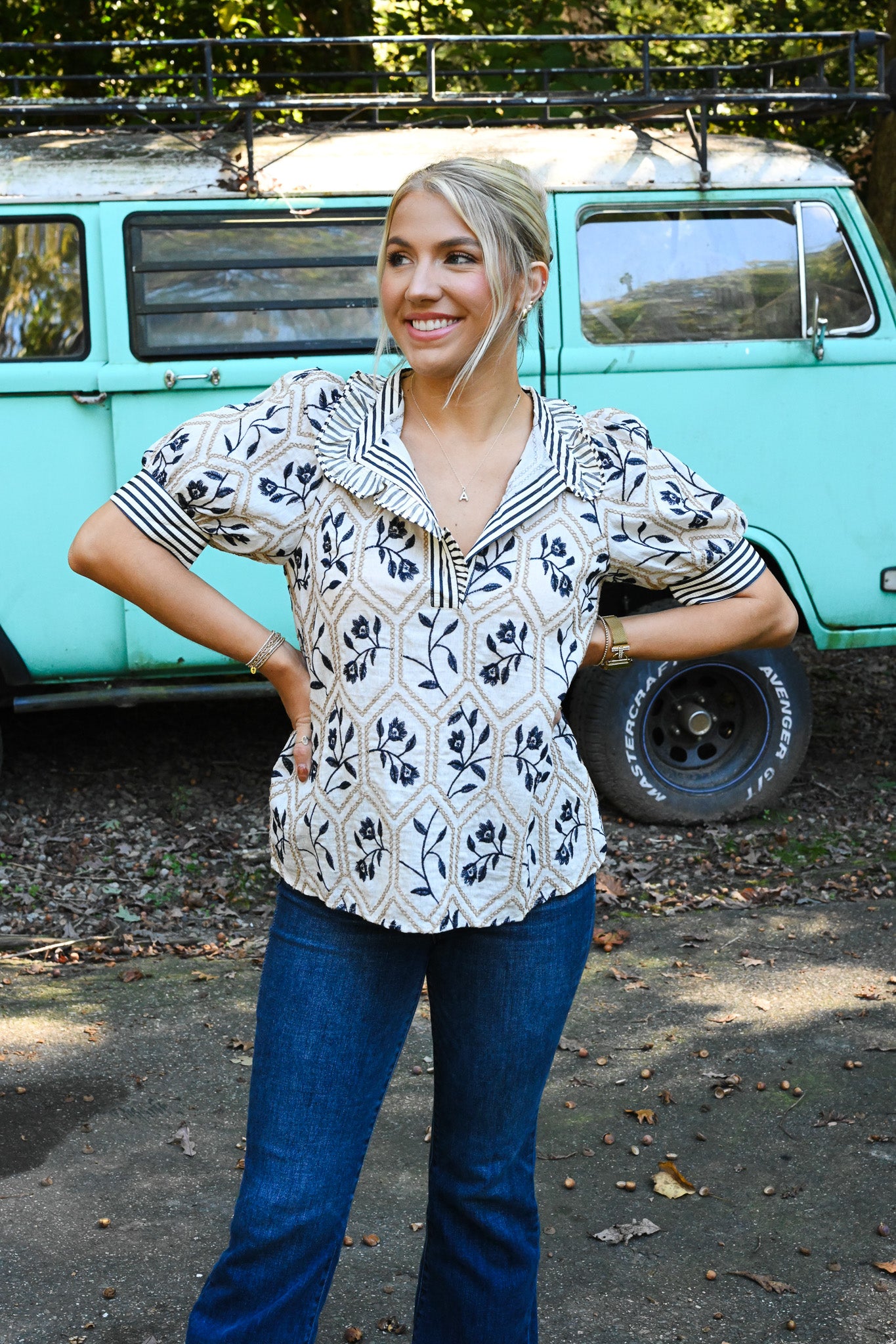 Betsey Embroidered Blouse