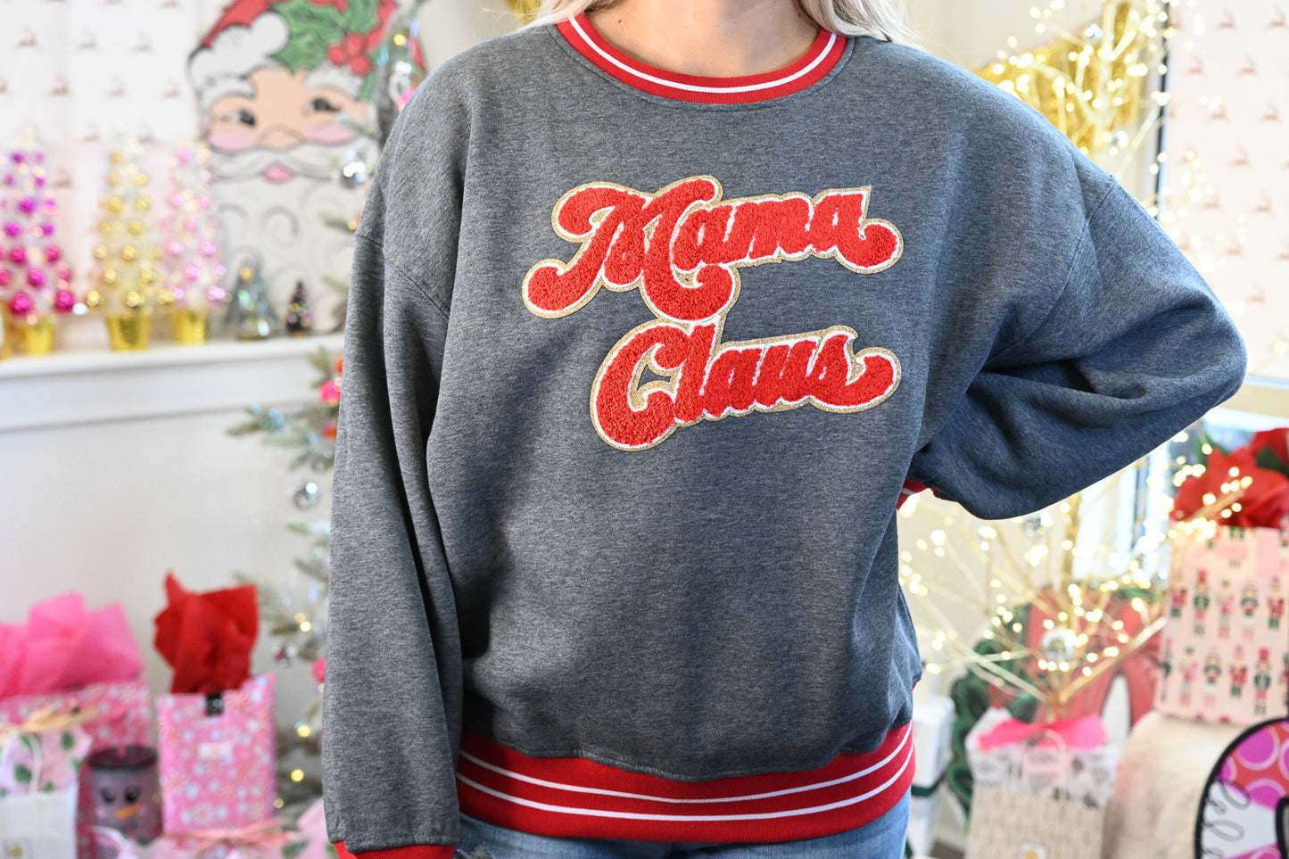 Mama Clause Varsity Crew