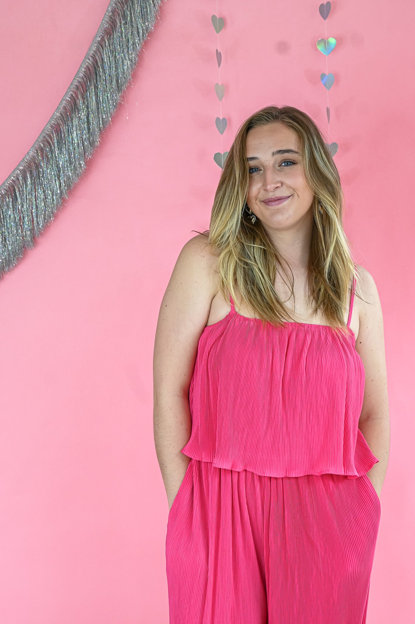 Totally In Love Pleated Jumpsuit -