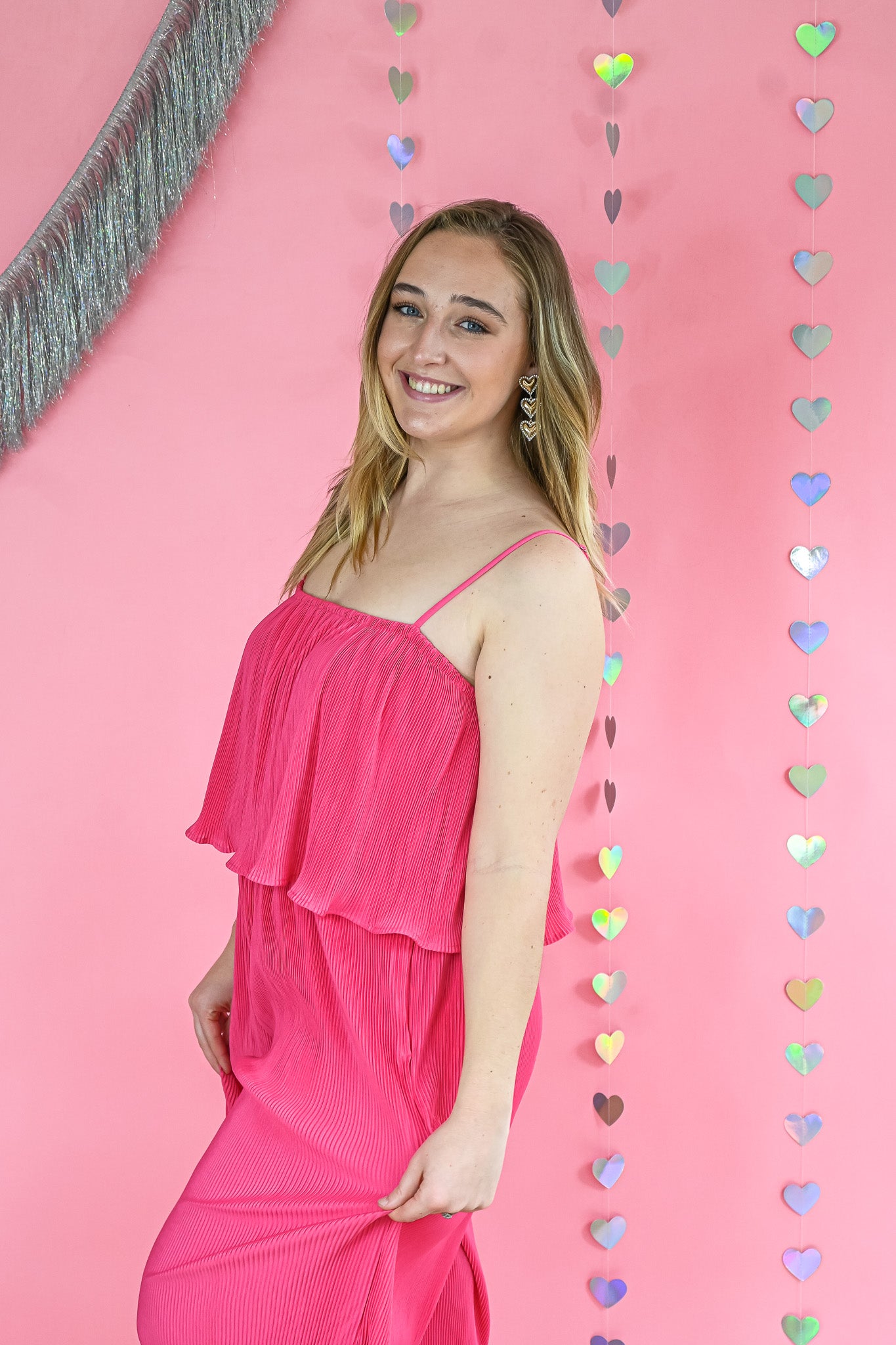 Totally In Love Pleated Jumpsuit -