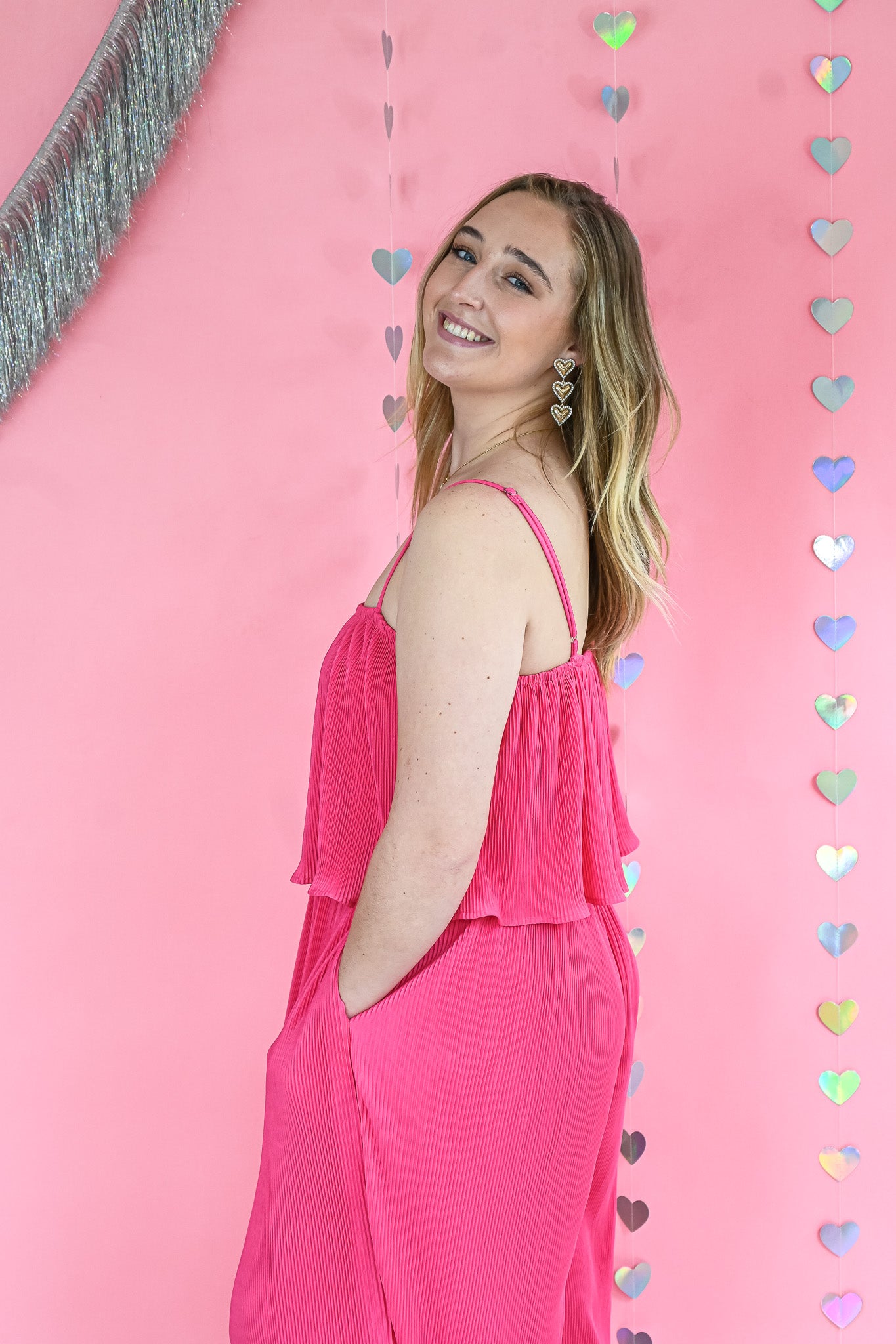 Totally In Love Pleated Jumpsuit -