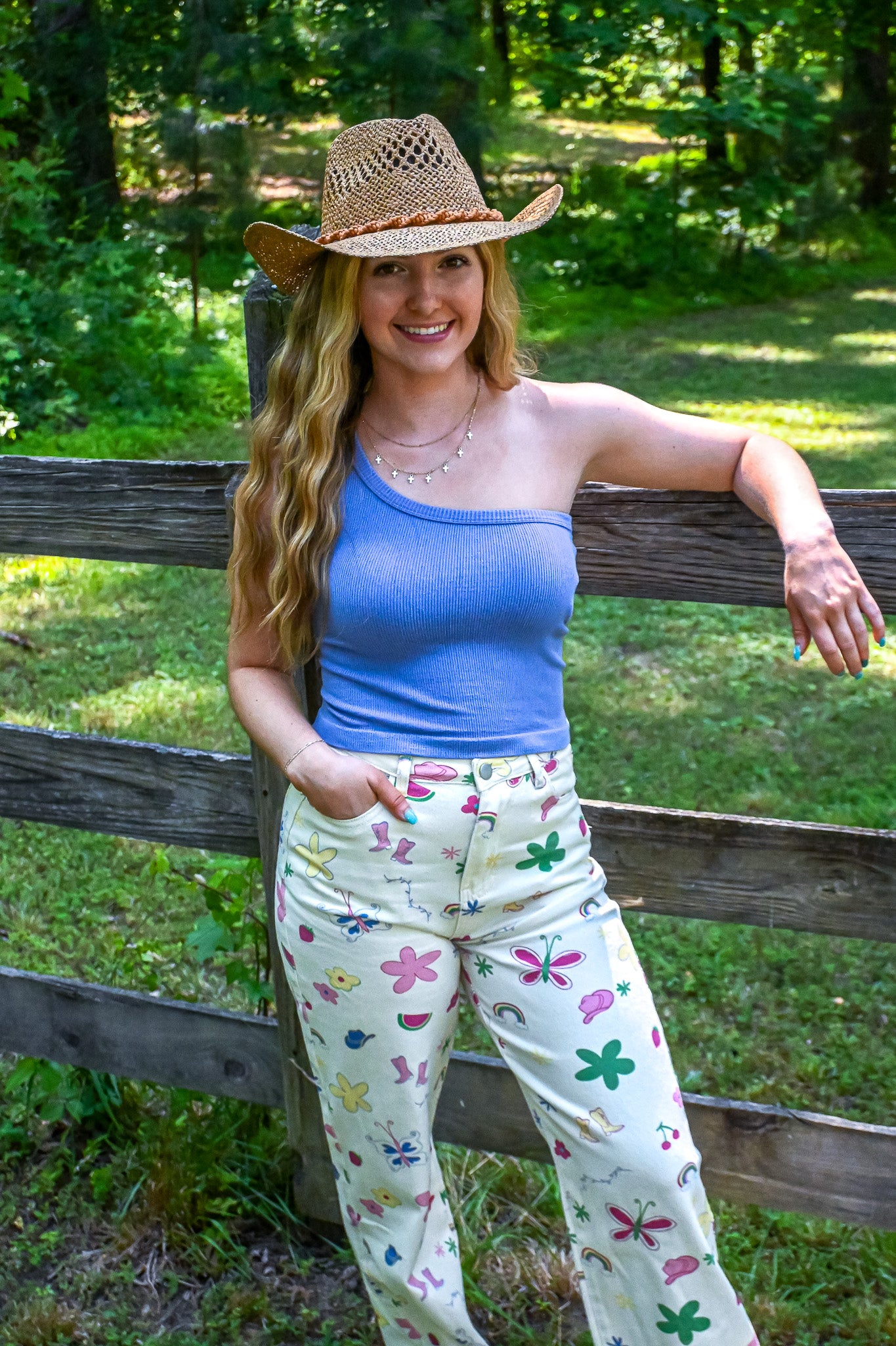 Wild Child Printed Jeans -