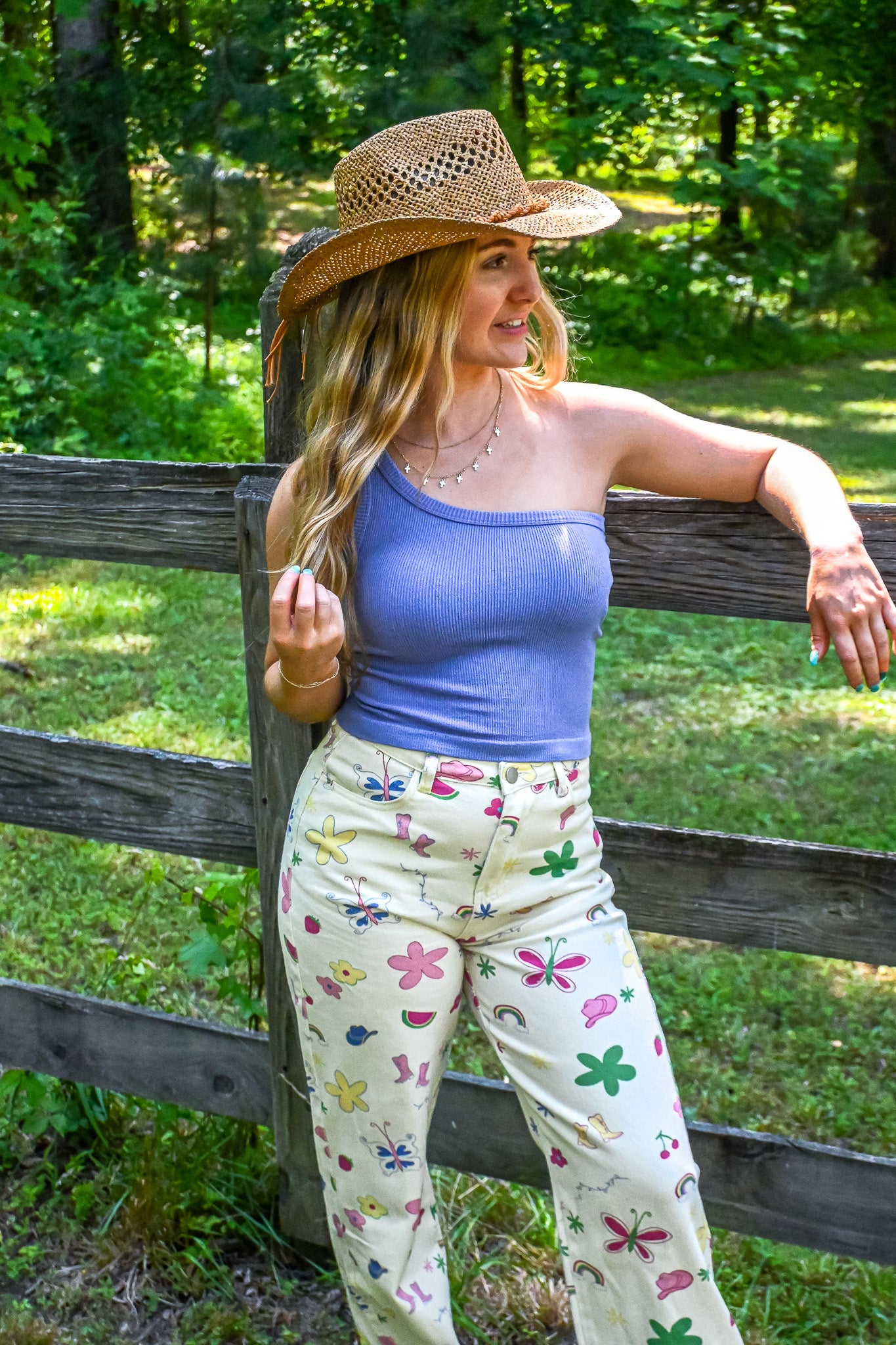 Wild Child Printed Jeans -