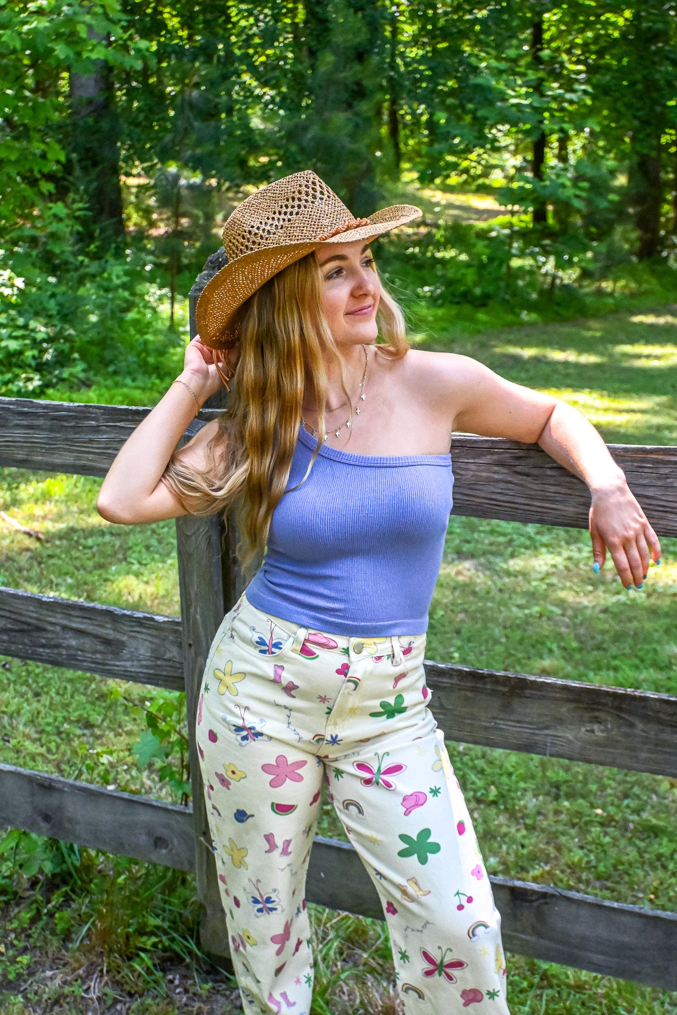 Wild Child Printed Jeans -