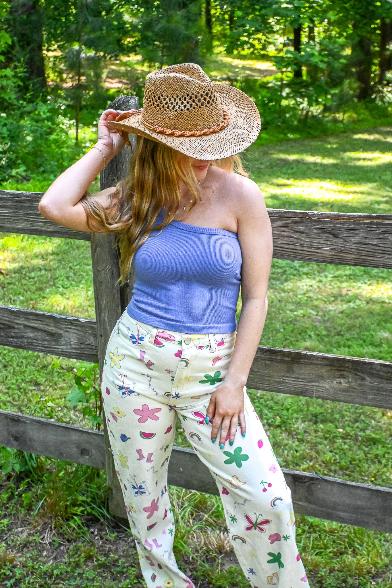 Wild Child Printed Jeans -