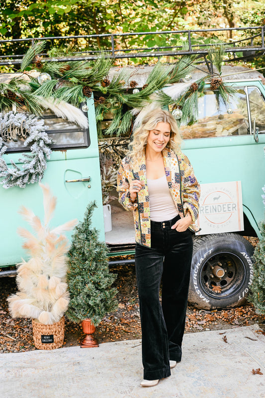 Olive Combo Patchwork Jacket