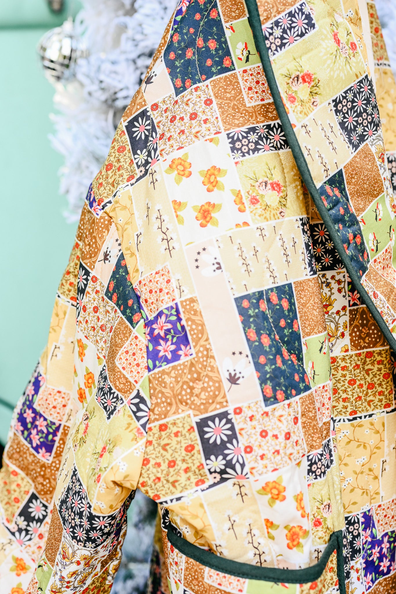 Olive Combo Patchwork Jacket