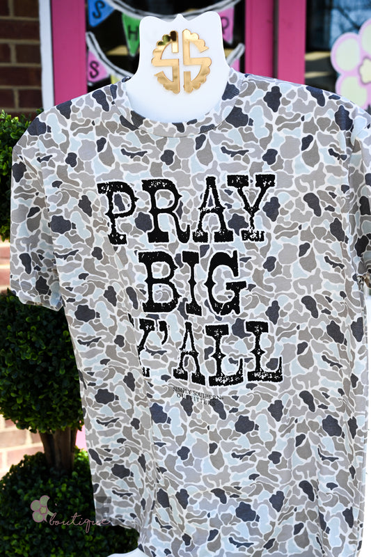 Pray Big Camo Mineral Wash Tee