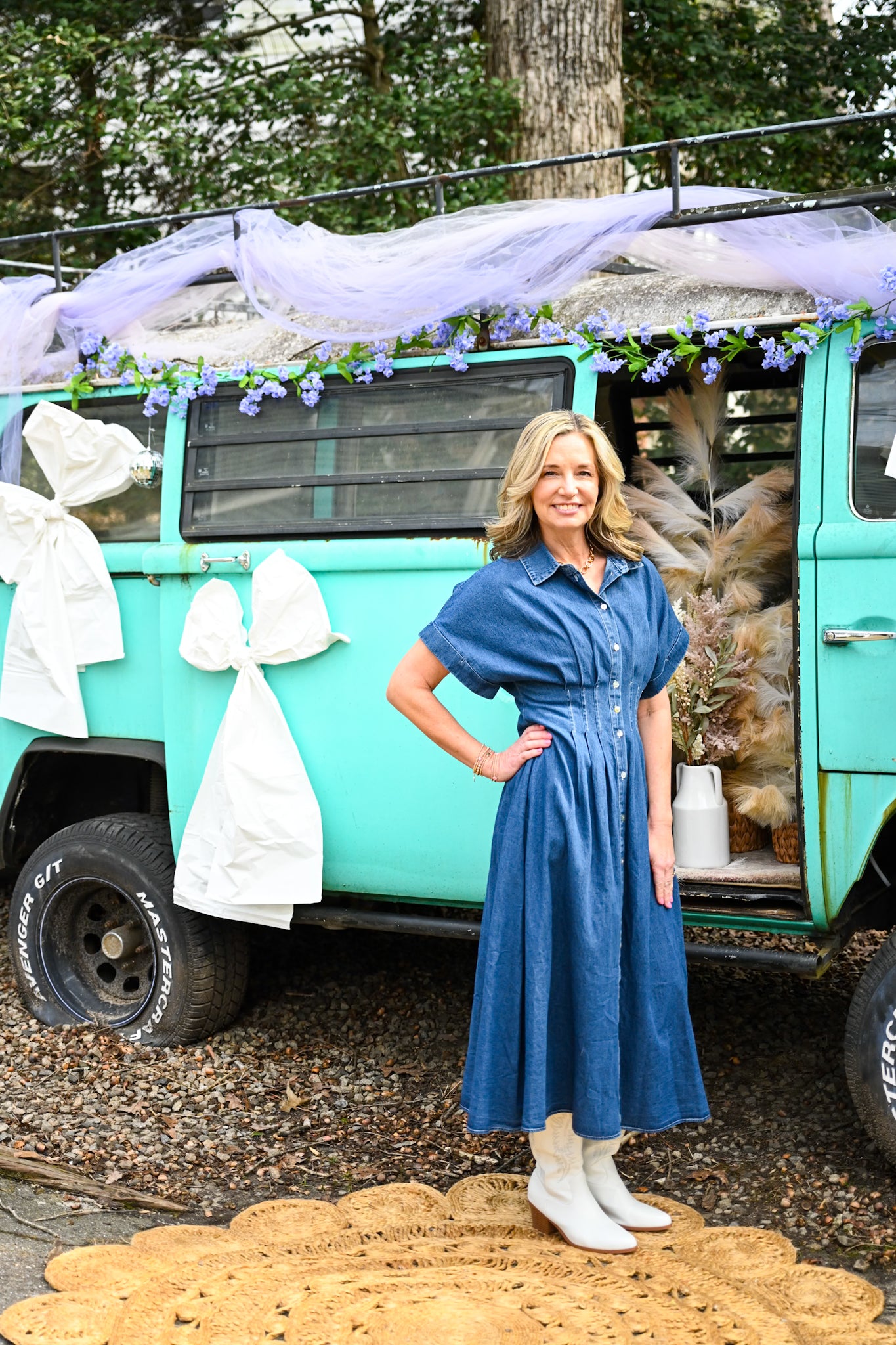 Blaine Maxi Denim Button Up Dress