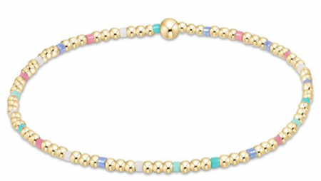 HOPE SINCERITY PATTERN 2MM BEAD BRACELET - HOT MESS SS25