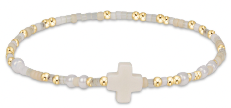 HOPE UNWRITTEN SIGNATURE CROSS BRACELET - CALL ME ON MY SHELLPHONE