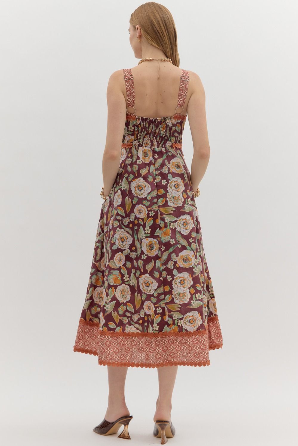 Painted Florals Maxi Dress