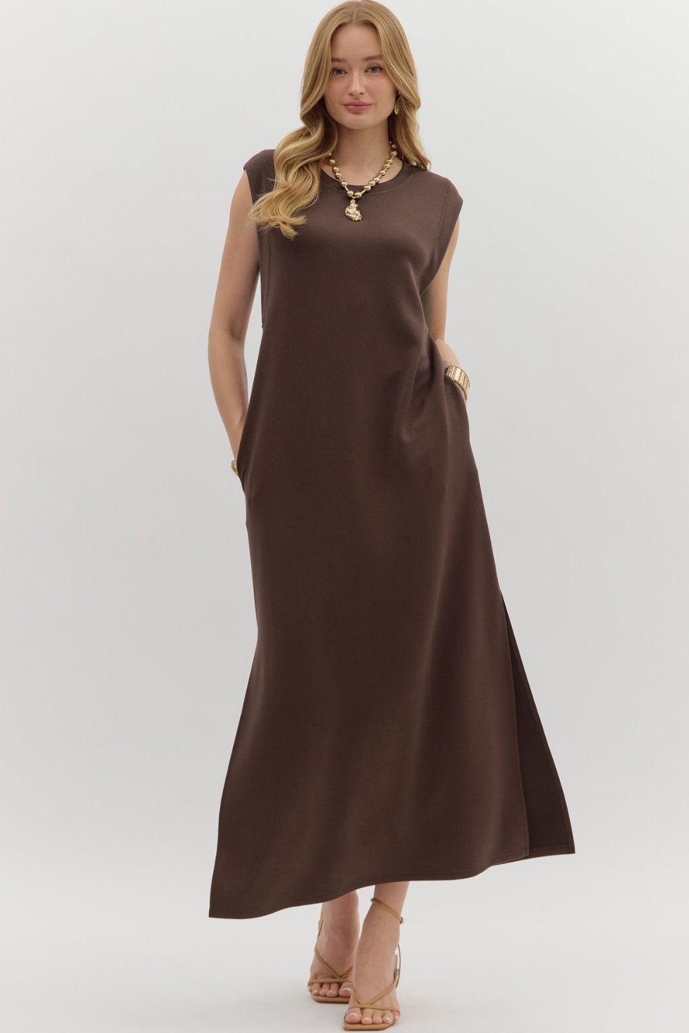 Wicked Brown Maxi Dress