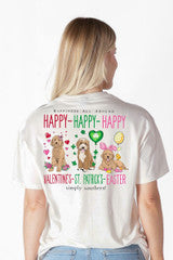 Happy Happy Happy Dogs Short Sleeve