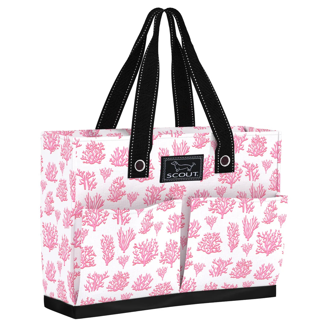 Floral Reef Uptown Girl Pocket Tote Bag