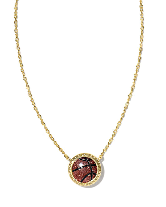BASKETBALL SHORT GOLD NECKLACE