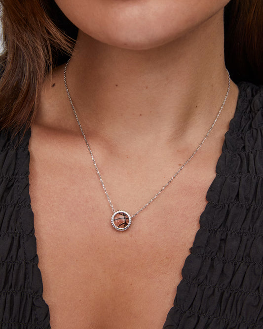 BASKETBALL SHORT RHOD NECKLACE