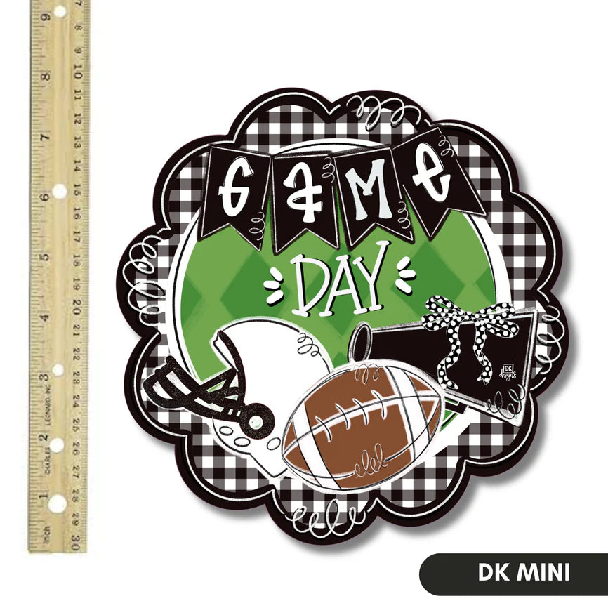 Black and White Game Day Scallop Mini