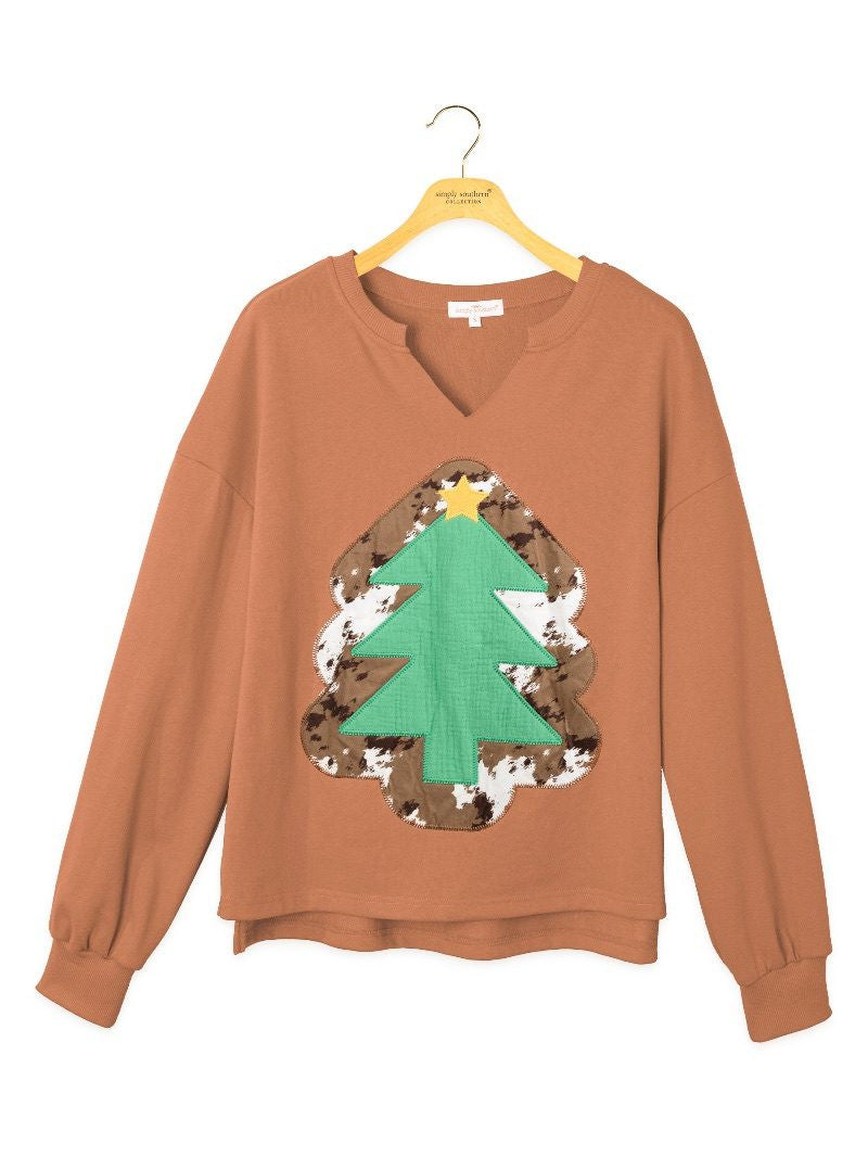 Cow Print Christmas Tree Top -