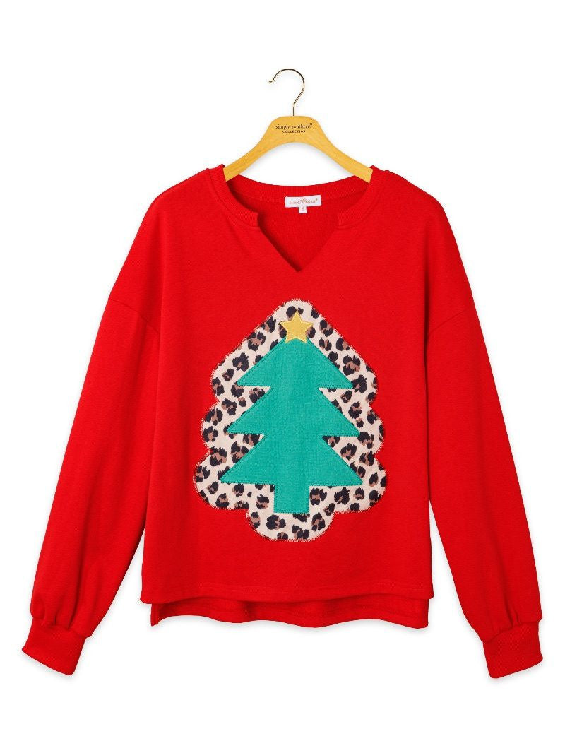 Cheetah Print Christmas Tree Top -