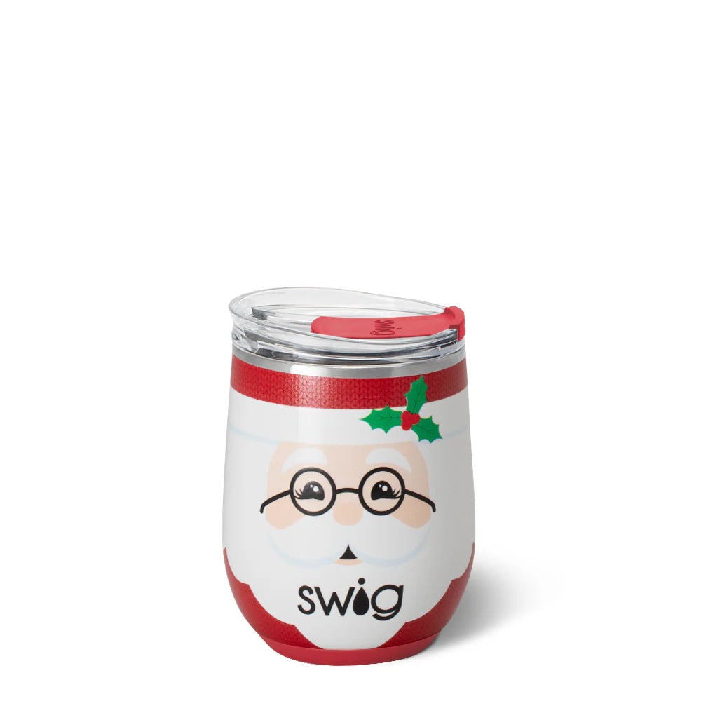 Mr Claus Stemless Wine Cup 12oz