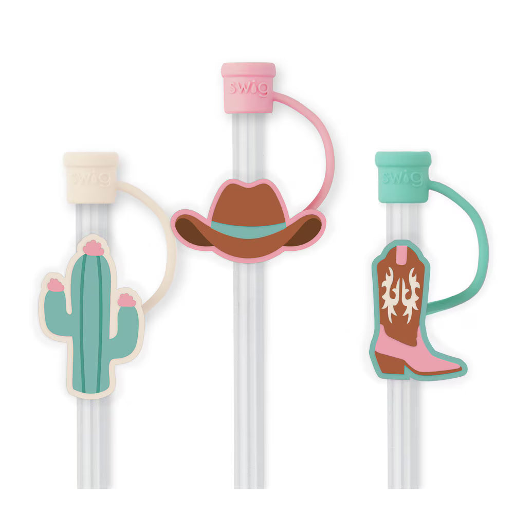 Giddy Up Straw Topper Set