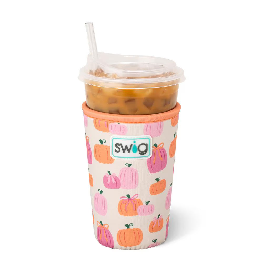 Pumpkins and Bows Iced Cup Coolie