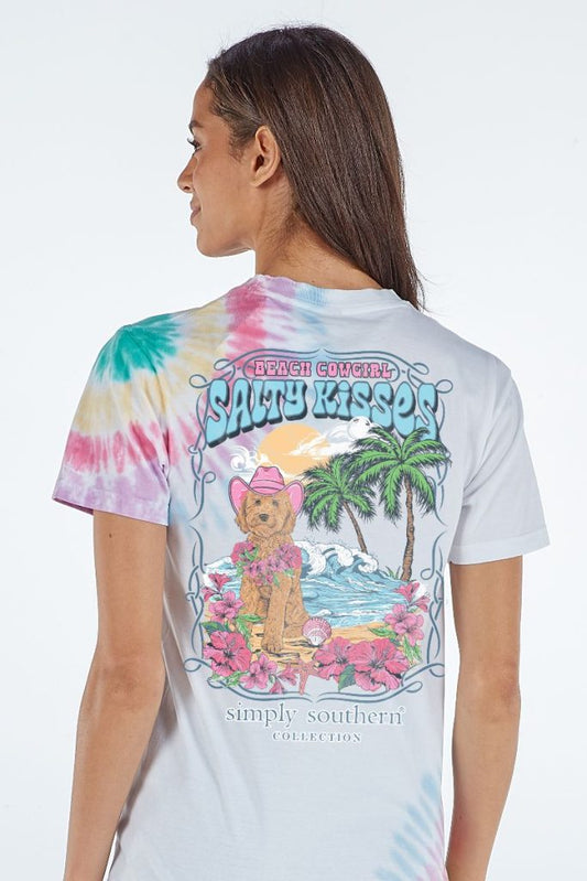 Beach Cowgirl Tie Dye Short Sleeve