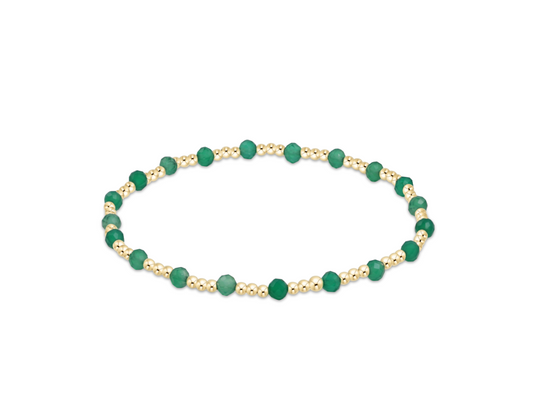 EXTENDS Sincerity Gold 3MM Bracelet - Green Onyx
