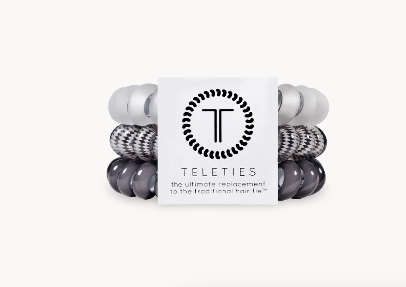 Silver Flames Large Hair Ties