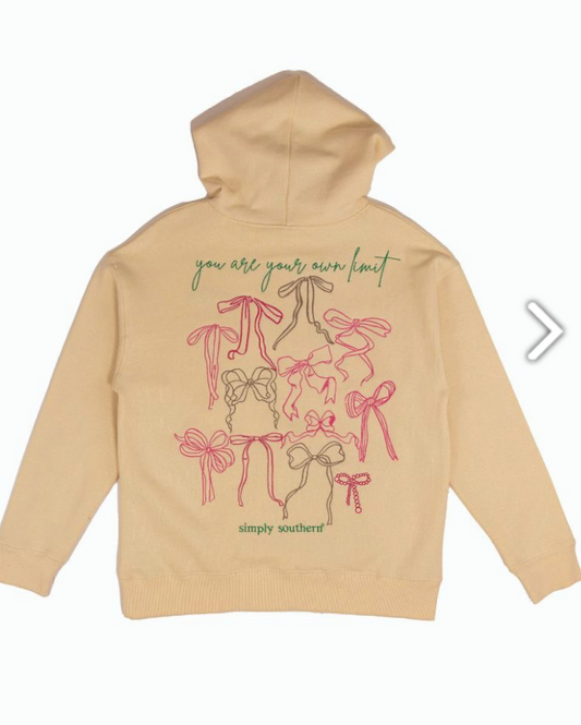 Embroidered Bow Hoodie SS